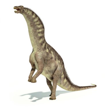 Photorealistic representation of an Amargasaurus dinosaur. Dynam clipart