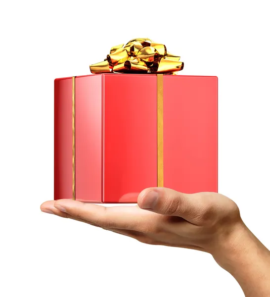 A gift on palm — Stock Photo, Image