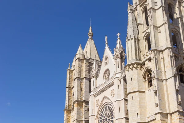 Cattedrale della città di Leon, Spagna — Foto Stock