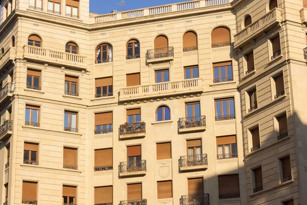 Exterior Windows Building City Barcelona — Stock Fotó