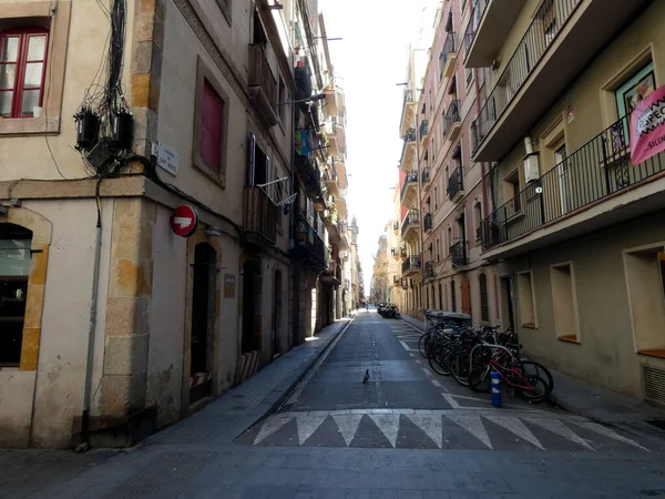 Rue Dans Centre Historique Barcelone — Photo