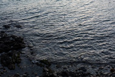 İspanya 'nın Katalonya kentindeki Costa Brava' daki Akdeniz manzarası.