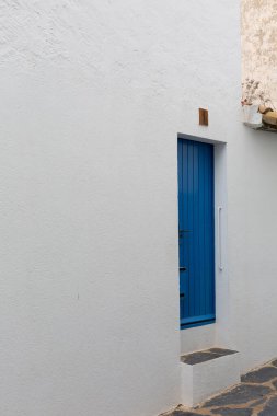 Costa Brava Catalana, İspanya 'daki pencere ve kapı detayları