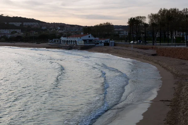 İspanya 'nın Katalonya kentindeki Costa Brava' daki Akdeniz manzarası.