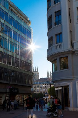 Details of streets of the city of Burgos, Spain