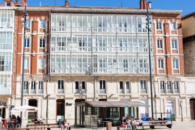 Burgos şehrinin şehir merkezi sokakları, İspanya, Avrupa