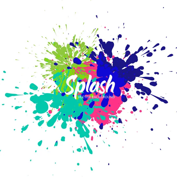 Elegante Kleurrijke Splash Aquarel Achtergrond Vector — Stockvector