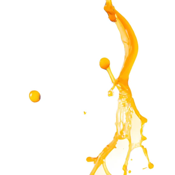 Juice Splashes White Background — Stock Photo, Image