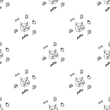 Cadılar Bayramı için kusursuz vektör deseni. Geçmişi saydam siyah çizgili. Korku, vampirler, kan şekeri çizilmiş el baskısı. Tekstil, kumaş, ambalaj kağıdı, albüm kağıdı için tasarım..