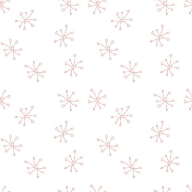 Düz stil içinde şeffaf izole edilmiş arka plan üzerinde şeffaf ve narin bir Noel ile kusursuz bir vektör deseni. Tekrarlayan, neşeli el yazısı. Tekstil için tasarım, ambalaj kağıdı, albüm kağıdı..