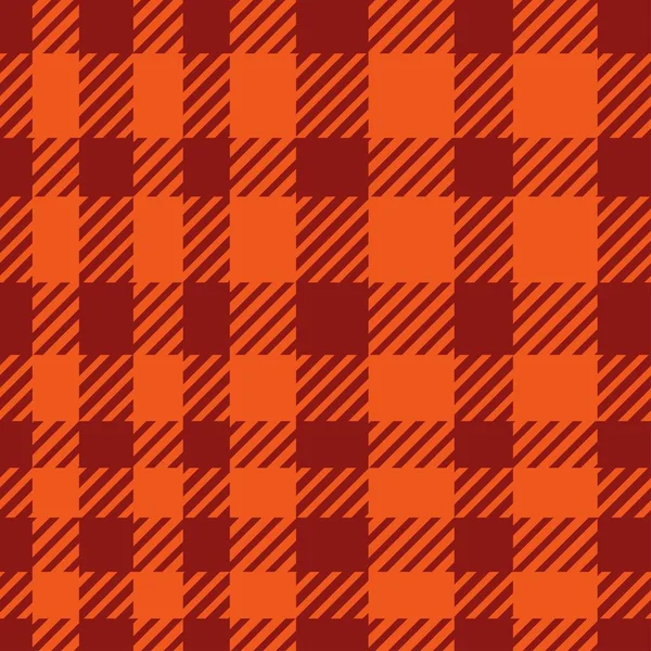 Patrón Cuadros Sin Costura Vectorial Con Colores Naranja Marrón Repetir — Archivo Imágenes Vectoriales