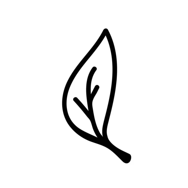 白い背景に黒い線で落書きスタイルのベクトルシンプルなクリスマスの植物 ミニマリストの手描きイラスト ステッカー パッケージ ウェブ ポスターのためのデザイン — ストックベクタ