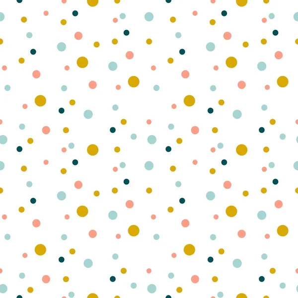 Seamless Vector Pattern Christmas Cute Illustration Bright Color Transparent Background — 스톡 벡터