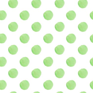 Beyaz yalıtılmış arka planda soyut şekilleri olan dikişsiz suluboya deseni. Dekoratif, şenlikli, tekrarlayan, benekli stilde parlak baskı. Tekstil, ambalaj kağıdı, kumaş tasarımı.