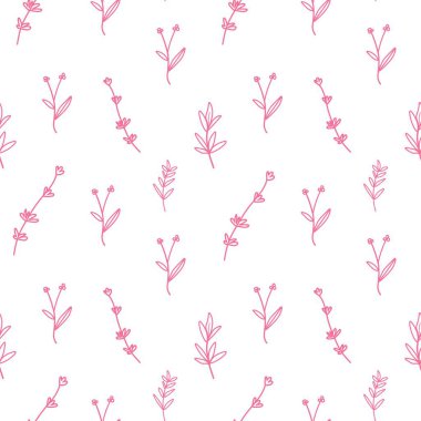 Beyaz arka planda Pasifik Pembesi şeklinde vektör çiçekleri olan kusursuz desen. Tekrarlıyorum, bitkisel baskı el çizimi. Kağıt, ambalaj, sosyal medya, tekstil, kumaş tasarımı..