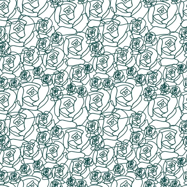 Vector seamless pattern with tropical green flowers on transparent background.Dark,floral,botanical print in doodle style hand drawn.Designs for textiles,fabric,wrapping paper,invitations,packages.