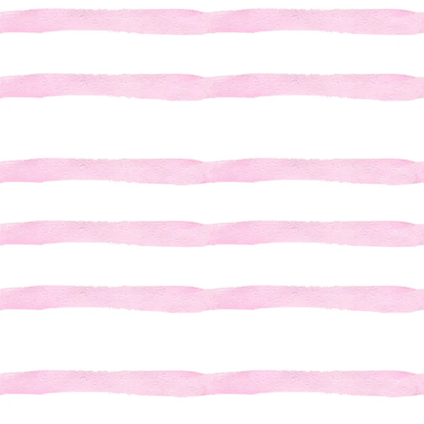 Watercolor Seamless Pink Valentine Day Pattern White Isolated Background Textured — Stock Photo, Image