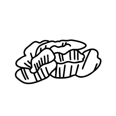 İzole edilmiş beyaz arkaplan üzerinde mercanlarla basit bir illüstrasyon. Okyanus, karalama şeklinde çizilmiş yaz sualtı hayvan eli. Kartpostallar, çıkartmalar, paketler, sosyal medya, web, boyama için tasarım..