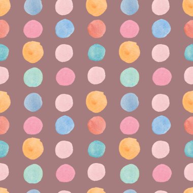 Soyut suluboya hippi izole edilmiş arka planda kusursuz desen. 70 'li yaşlarda, desenli, lekeli ve el boyası şekilli. Tekstil, kumaş, ambalaj kağıdı, ambalaj, yapıştırma kitabı tasarımları.