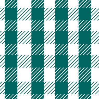 Aziz Patrick günü için yeşil ve beyaz desenli ekose kumaş. Parmak izi dokusu, bufalo desenli el çizimi. Tekstil, kumaş, ambalaj kağıdı, ambalaj, yapıştırma kitabı tasarımları.