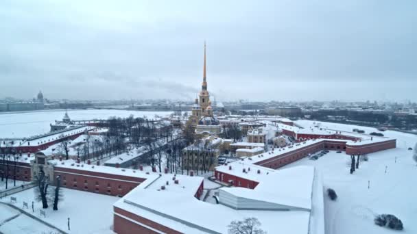 Winter Saint Petersburg. — Stock video