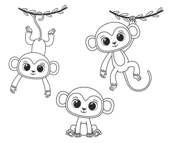 Vetores de Macaco De Desenho Animado Fofo Pendurado Em Uma Ilustração  Infantil Vetorial Liana e mais imagens de Clip Art - iStock