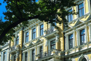 Riga, Letonya 'da cephe oluşturma, sessiz merkez.