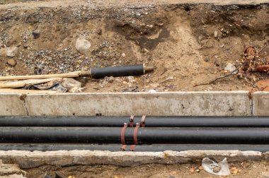 Yeraltı iletişimi kurmak. Yüksek kalite fotoğraf