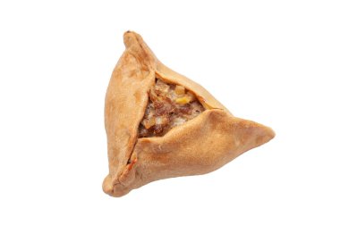 Üçgen etli börek.