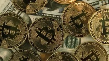 Şifreli para, bitcoin. BTC, Bit Coin. Dönen bitcoin makro çekim, engelleme teknolojisi, bitcoin madencilik.