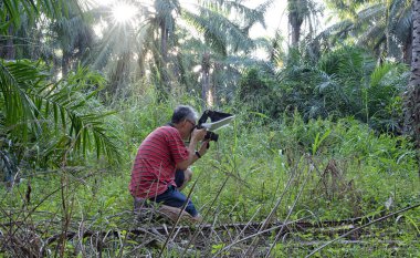 Makro fotoğrafçının iş başındaki boş zamanı.