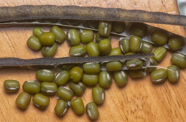 Close Shot Green Mung Beans — Stock Photo, Image