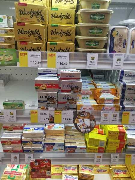 말레이시아 2021 마가린 버터가 포장되거나 포장되어 Aeon Sri Manjung Supermarket — 스톡 사진