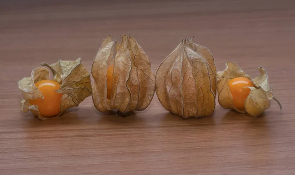 close shot of the riped cape gooseberry fruit.