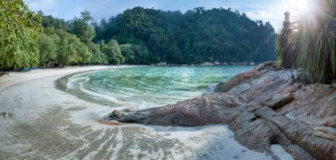 daytime scene at the sandy beach.