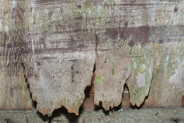 Verweerde Vervallen Muur Plank Hout Textuur — Stockfoto