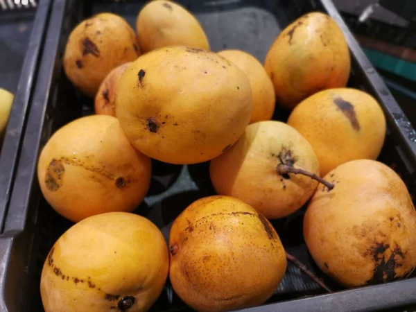 Montón Mangos Manzana Maduros — Foto de Stock