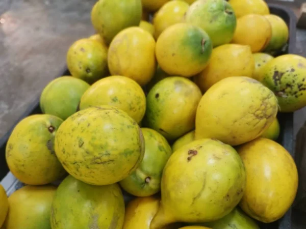 Stos Żółtych Owoców Pouteria Caimito — Zdjęcie stockowe