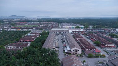 Petrol palmiyesi yetiştiriciliğiyle çevrili bir şehir..