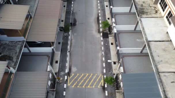 Vista Aérea Calle Residencial — Vídeo de stock