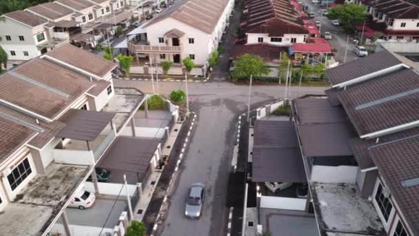 Vue Aérienne Rue Résidentielle — Video