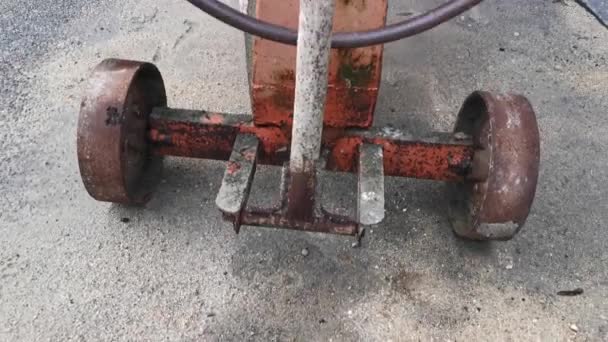 Cimento Máquina Misturadora Concreto Pela Estrada — Vídeo de Stock
