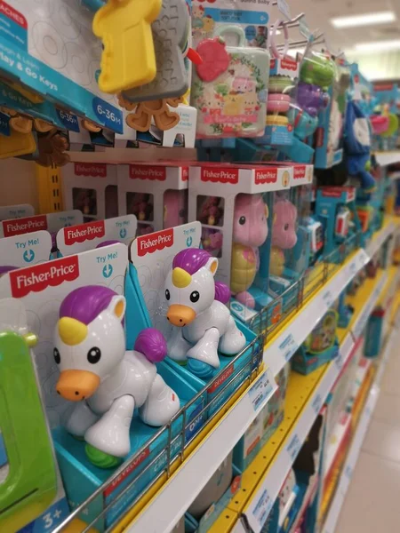 Perak Malásia Abril 2022 Variedades Crianças Joga Brinquedo Para Comprar — Fotografia de Stock