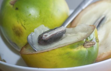 olgun sarı Pouteria caimito meyvesi.