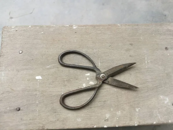 Single Old Traditional Chinese Antique Scissor — Stok fotoğraf