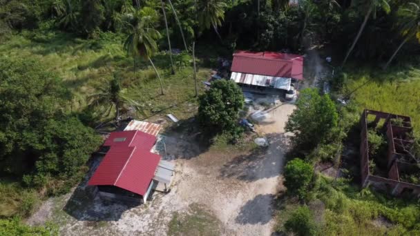Environment Simple Rural Malay Village — Stok Video