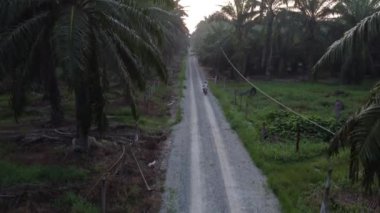 unknown motorist journey into the farmland.