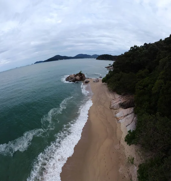 Aerial Scene Boulders Sandy Beach — Stok fotoğraf