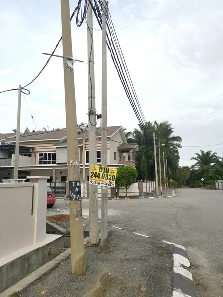 Perak Malaysia August 2022 Scene Loan Placard Advertisement Roadside Mas — Foto Stock