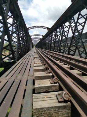scene of an abandoned old railway track.